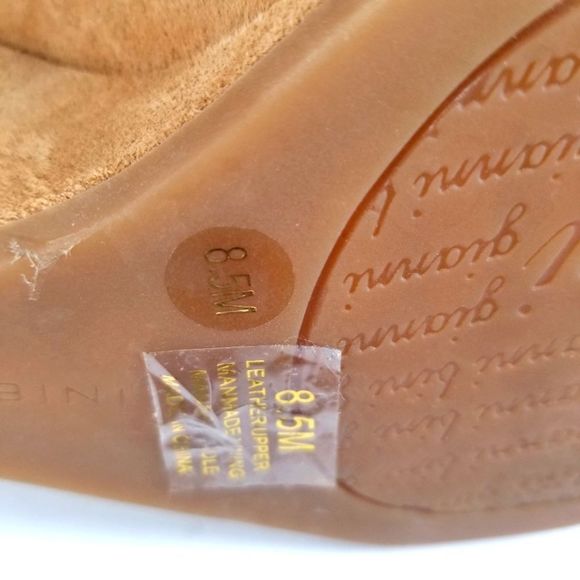 NWOT Gianni Bini Tan Lace Up Ankle Boot. Size 8.5M. S709 - Picture 8 of 9